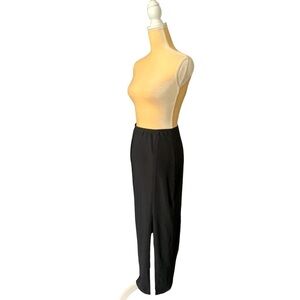 Fina Fina Elegant Black Maxi Skirt with Left Knee Slit